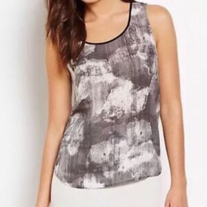 EUC Eileen Fisher Charcoal Gray Silk Scoop Tank